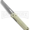 Gerber Ayako Green Aluminum Frame Lock Knife - Gray Plain