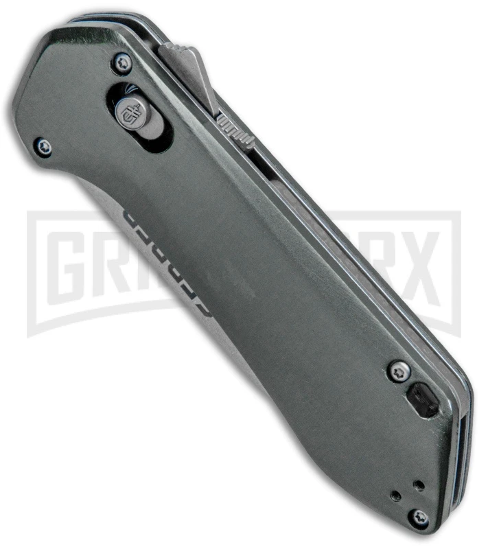 Gerber Highbrow Compact Gray Al A/O Spring Assisted Knife - Stonewash Plain - Image 2