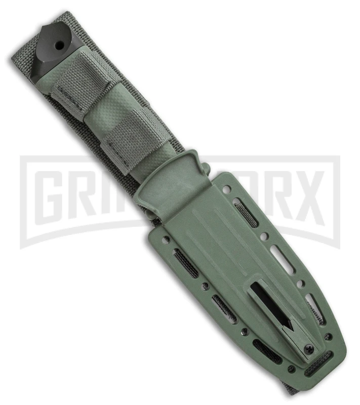 Gerber LMF II Infantry Green Fixed Blade Combat Knife - Black Serr - Image 3