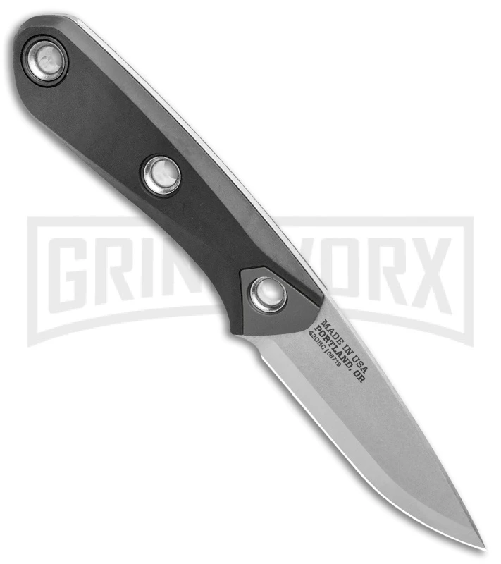 Gerber Principle Black Rubber Fixed Blade Knife - Stonewash 420HC - Image 2