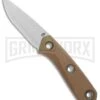 Gerber Principle Brown Rubber Fixed Blade Knife - Stonewash 420HC