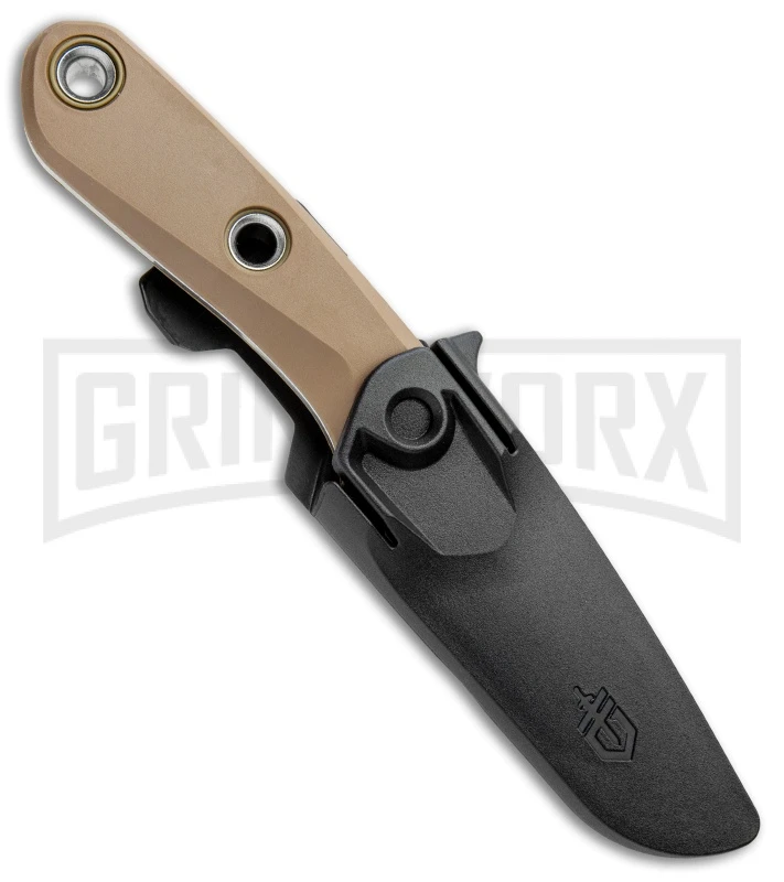 Gerber Principle Brown Rubber Fixed Blade Knife - Stonewash 420HC - Image 3