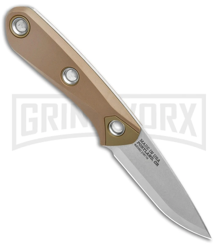 Gerber Principle Brown Rubber Fixed Blade Knife - Stonewash 420HC - Image 2