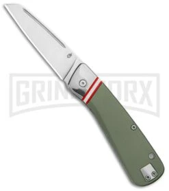 Gerber Straightlace OD Green GFN Sheepsfoot Slip Joint Knife - Satin Plain