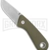 Gerber Vertebrae Sage Green GFN Fixed Blade Knife - Stonewash Plain
