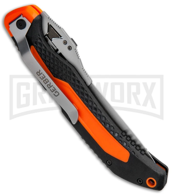 Gerber Vital Big Game Orange ABS Manual Folding Knife - Satin Plain - Image 3