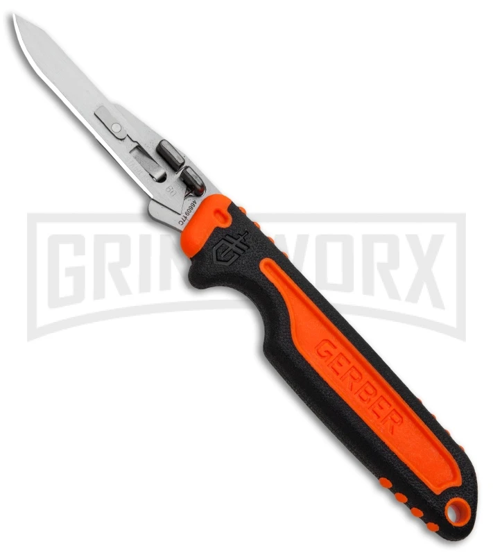 Gerber Vital Orange GFN Fixed Blade Knife - Satin Plain