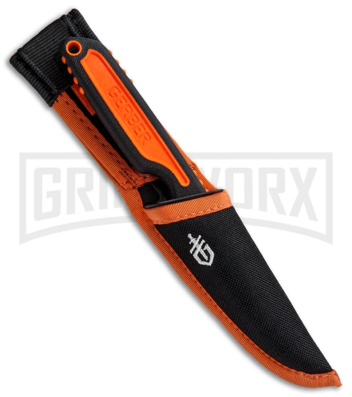Gerber Vital Orange GFN Fixed Blade Knife - Satin Plain - Image 3
