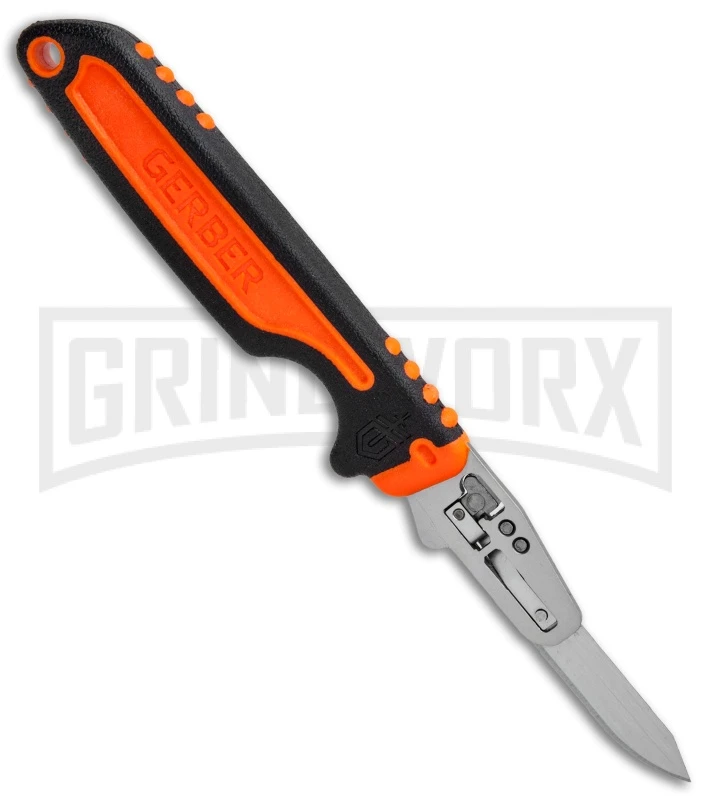Gerber Vital Orange GFN Fixed Blade Knife - Satin Plain - Image 2