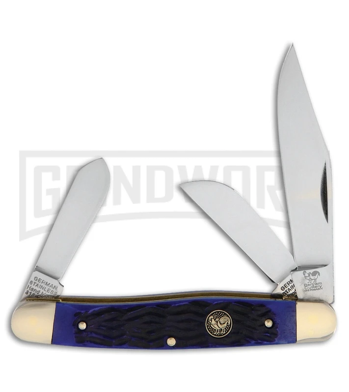 Hen & Rooster Stockman Blue Pick Bone Pocket Knife