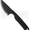 Jason Perry Blade Works The Little Neck Knife Black Fixed Blade - Black Plain