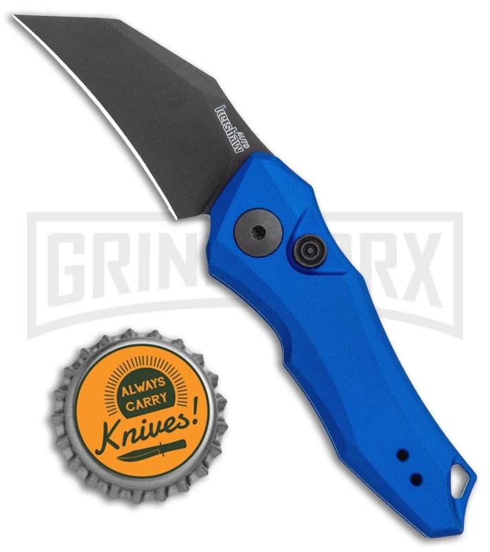 Kershaw Launch 10 Blue Automatic Knife CA Legal - Stonewash Plain - Image 4