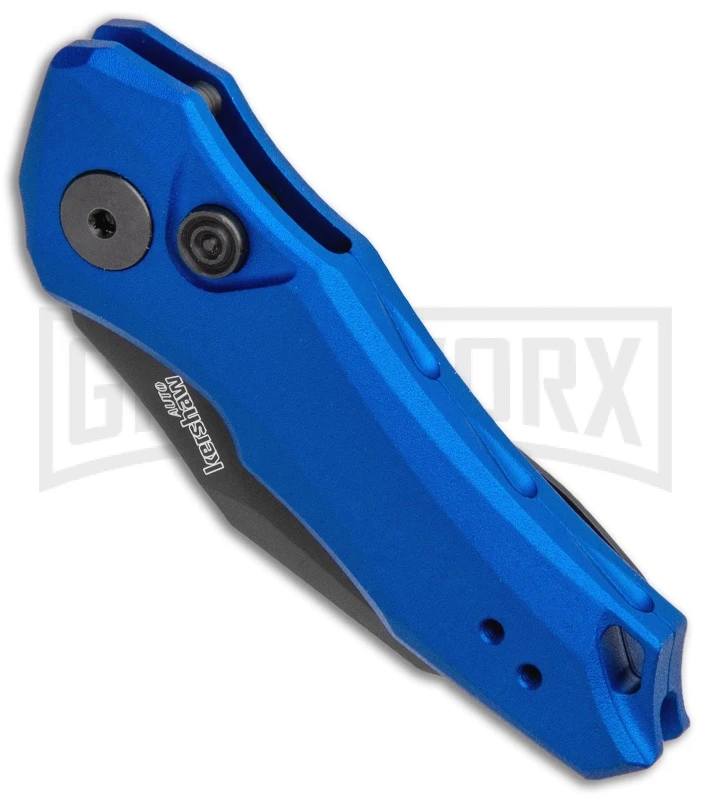 Kershaw Launch 10 Blue Automatic Knife CA Legal - Stonewash Plain - Image 2