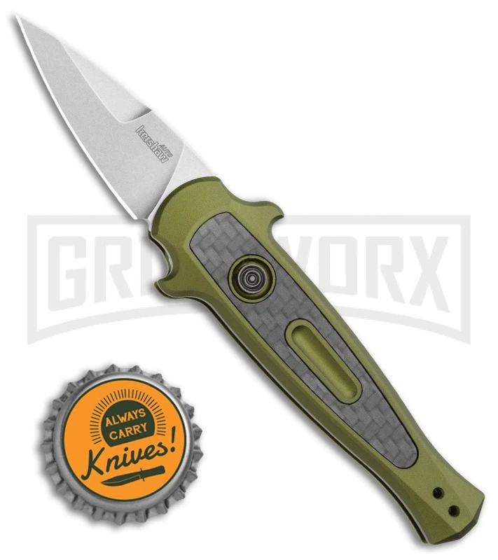Kershaw Launch 12CA Legal OD Green Automatic Knife - SW Plain - Image 4