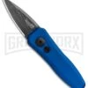 Kershaw Launch 4 Damascus Automatic Knife Blue CA Legal - Plain