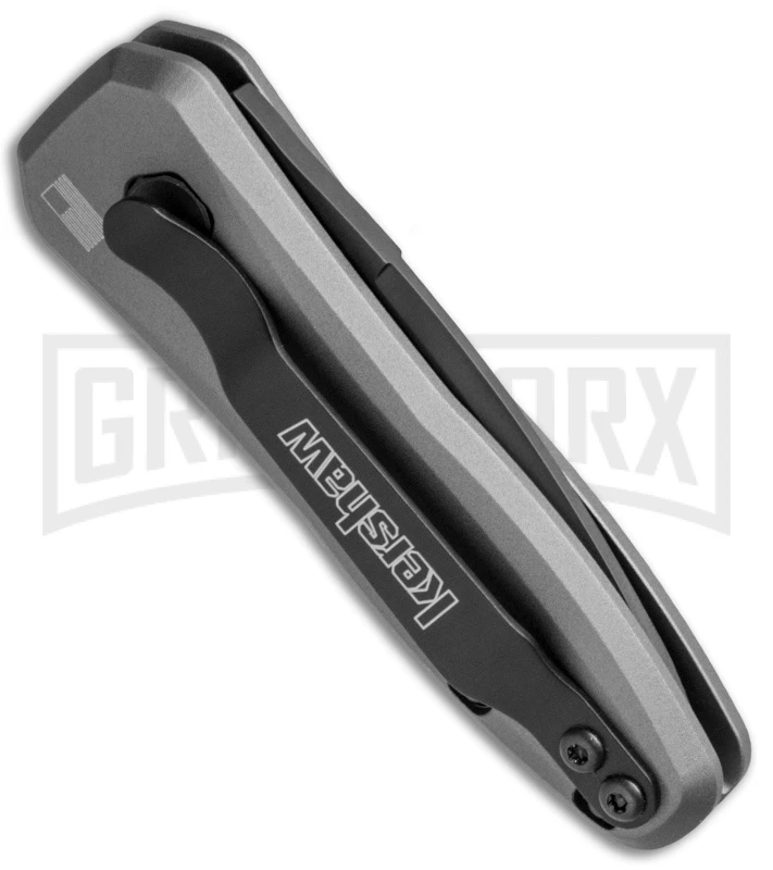 Kershaw Launch 4 Gray Automatic Knife CA Legal - Black Plain - Image 3