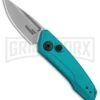 Kershaw Launch 9 Teal Automatic Knife CA Legal - Stonewash Plain