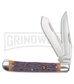 Klaas Modified Trapper Autumn Brown Bone Pocket Knife