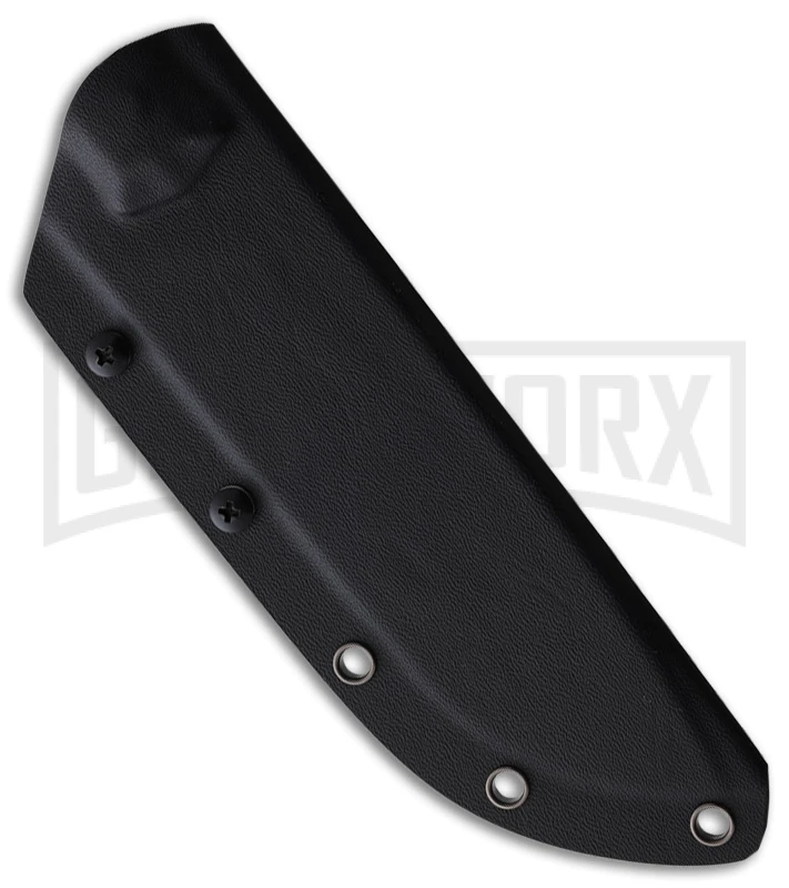 Kubey Destroyer Kukri Black Micarta Fixed Blade Knife - Black Stonewash Plain - Image 2