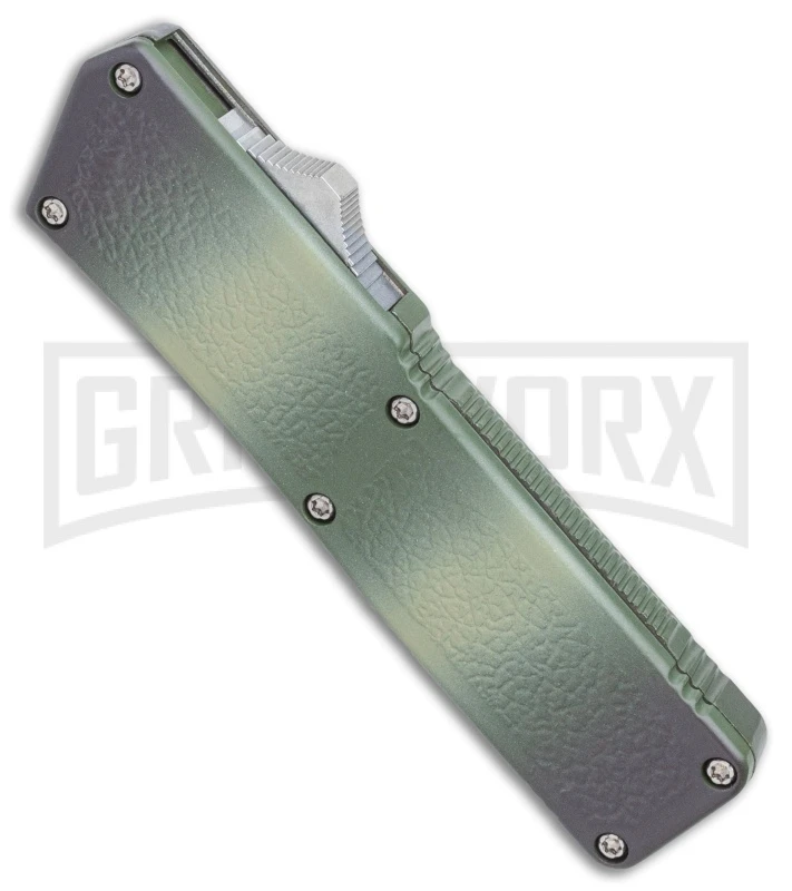 Lightning Camo D/A OTF Automatic Knife - Black - Image 2