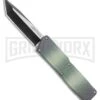 Lightning Camo D/A OTF Automatic Knife - Black