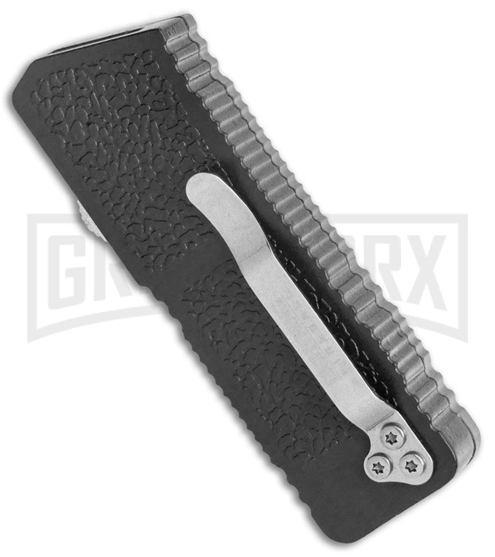 Lightning Fireball Black D/A OTF Automatic Knife - Drop Point Satin Plain - Image 3