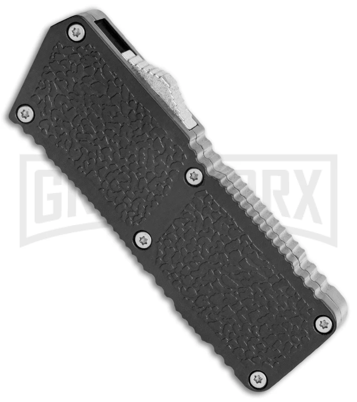 Lightning Fireball Black D/A OTF Automatic Knife - Drop Point Satin Plain - Image 2