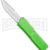 Lightning Zombie Edition Green D/A OTF Automatic Knife - Satin Serr