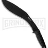 M-Tech Boomerang Kukri Black Fixed Blade Knife - Black Plain