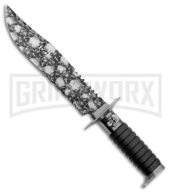 M-Tech Xtreme Gray Skull Fixed Blade Knife - Gray Serr