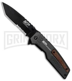 M&P Bodyguard 1085900 Black Folding Knife - Black Serr