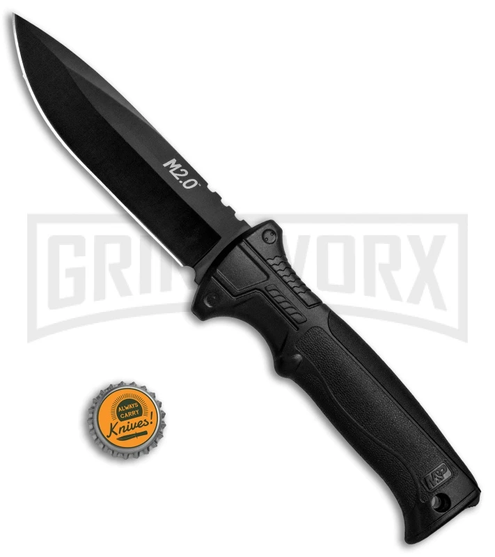 M&P M2.0 1085888 Gripswap Black Fixed Blade Knife Black - Black Plain - Image 5