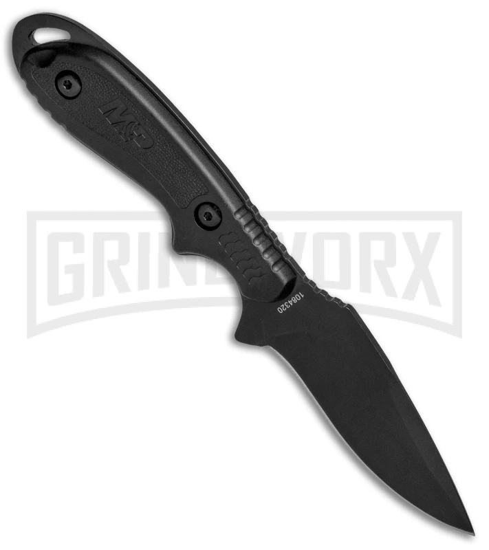 M&P Shield 1084320 Black Fixed Blade Knife Black - Black Plain - Image 2