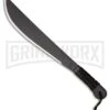 Marble's Wild Leopard 20.25" Black Polymer Machete - Black Plain