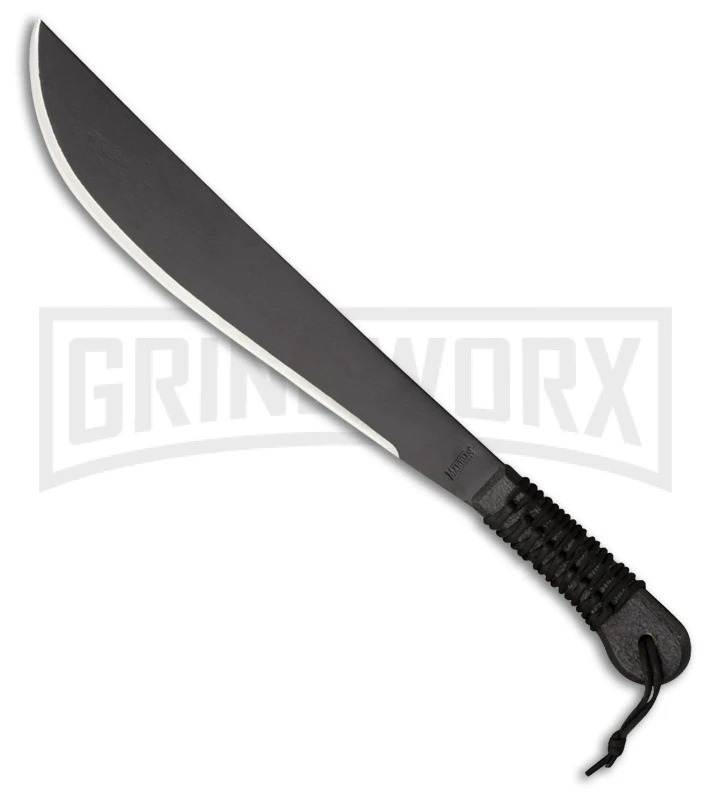 Marble's Wild Leopard 20.25" Black Polymer Machete - Black Plain
