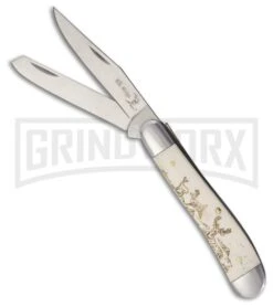 Master Cutlery Elk Ridge Deer Trapper Smooth Bone Pocket Knife