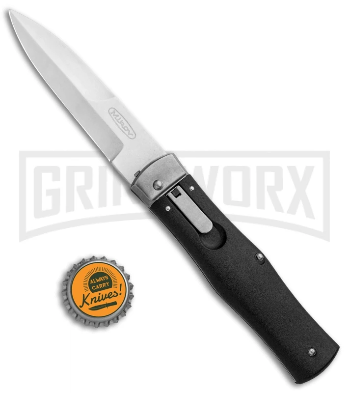 Mikov 241 Predator Black ABS Bayo Automatic Leverlock Knife - Image 5