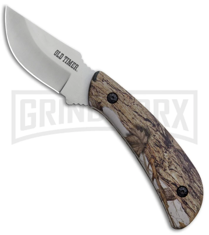 Schrade Old Timer Snowblind Camo 2-Piece Fixed Blade Hunting Knife Set - Image 2
