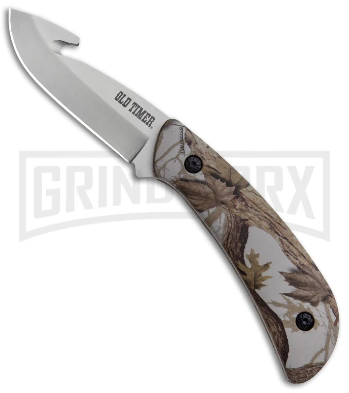Schrade Old Timer Snowblind Camo 2-Piece Fixed Blade Hunting Knife Set - Image 3