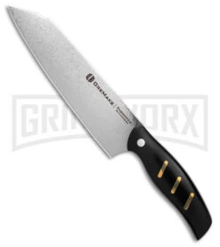 Olight-Oremake Sheepdog Kiritsuke Black G-10 Kitchen Knife - Damascus Plain