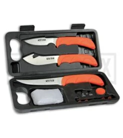 Outdoor Edge Wild Lite Orange Butcher Kit W/ Black Carrying Case