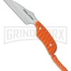 Real Steel Mini 130B Orange Neck Knife - Satin Plain
