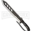 Renegade Tactical Steel M1OPS Hellfire Machete (24") Black Rubber - Two-Tone