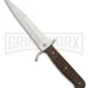 Rite Edge Bundeswehr Trench Wood Fixed Blade Knife - Satin Plain
