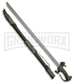 Rite Edge Fancy Dragon Sword W/Black Scabbard