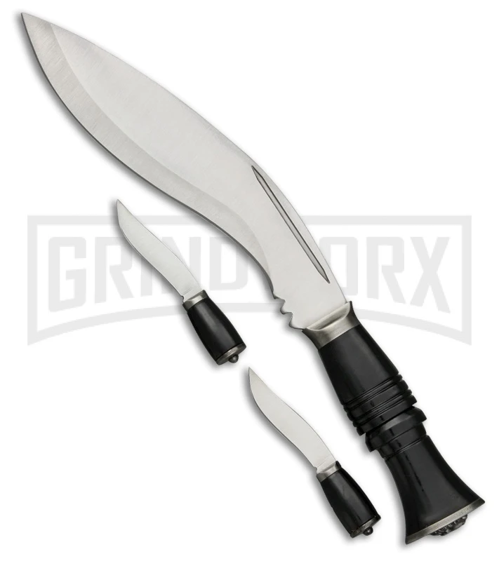 Rite Edge Gurkha Service Kukri Black/Composite Knife Satin