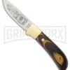 Rite Edge Hunting Heritage Club Multi-Wood Fixed Blade Knife - Satin Plain