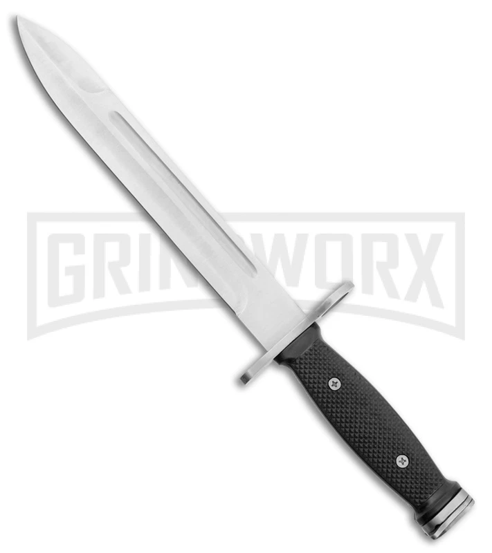 Rite-Edge Rendezvous Black Polymer Fixed Blade Knife - Satin Plain