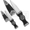 Right-Edge Scottish Scian Dubh Fixed Blade Set - Satin Serr