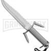 Rite-Edge Survival Gray Fixed Blade Knife - Satin Plain